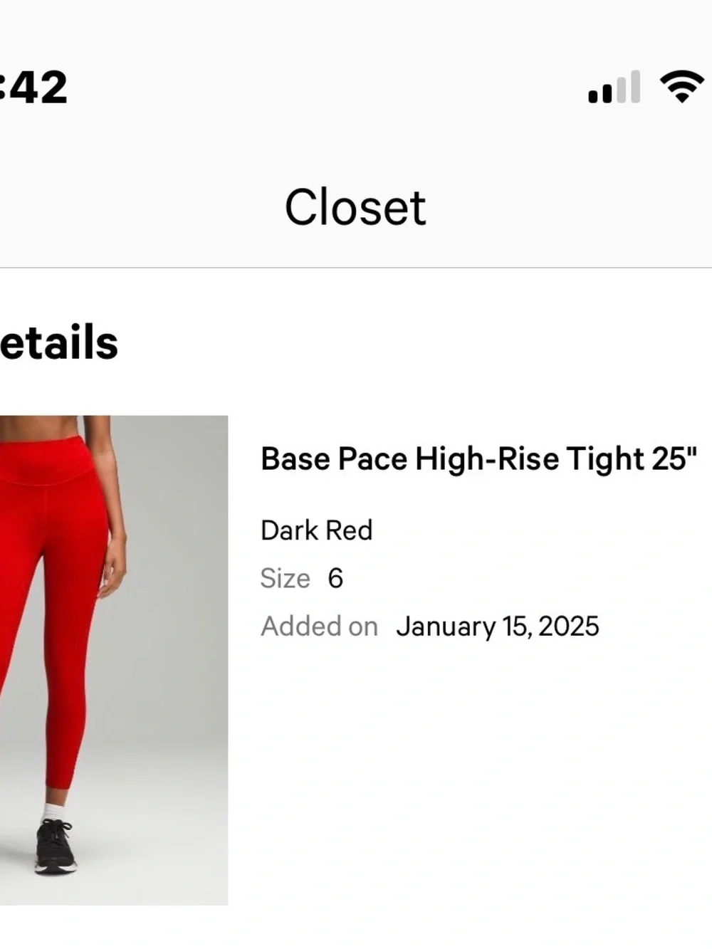 lululemon Base Pace High-Rise Tight 25